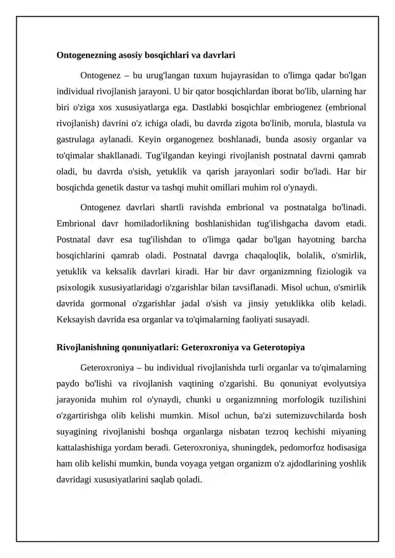 Shaxsiy rivojlanishning umumiy qonuniyatlari va onto-filogenezi 4