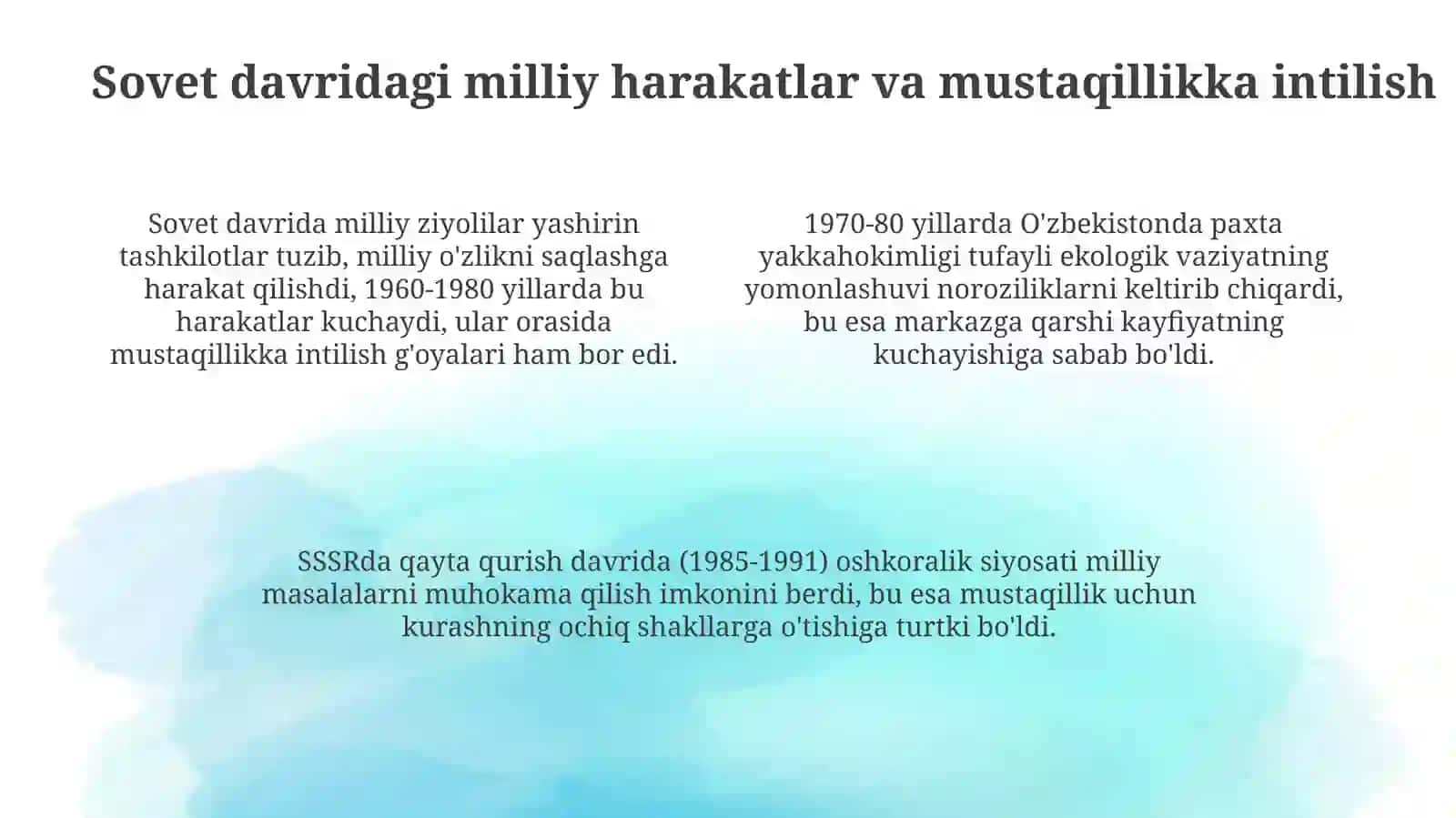 O'zbekistonda mustaqillik g'oyalarning tarixiy asoslari 4