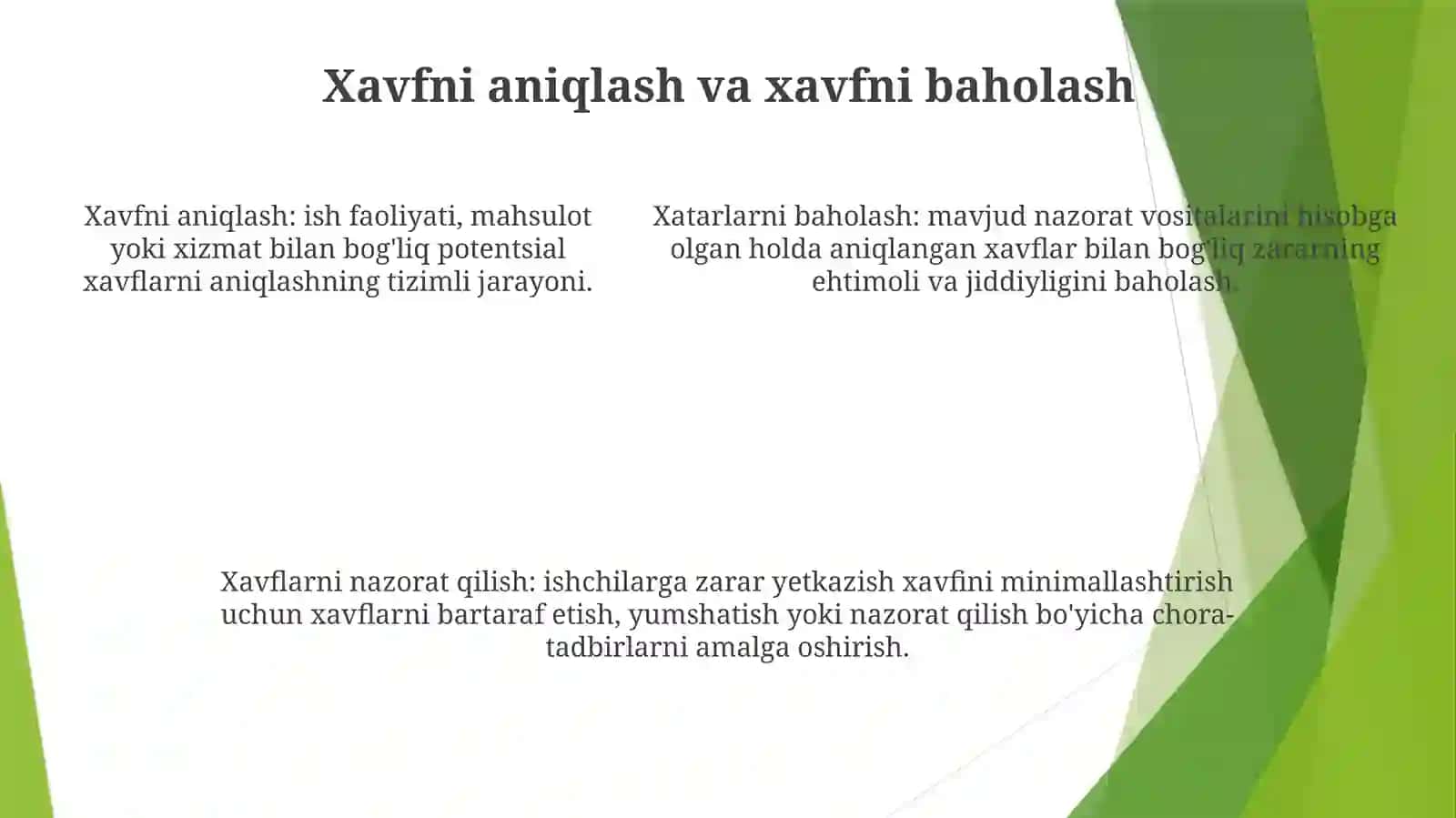 Ishlab Chiqarishda Texnika Va Xavfsizlik Sharoitini Yaratish 4