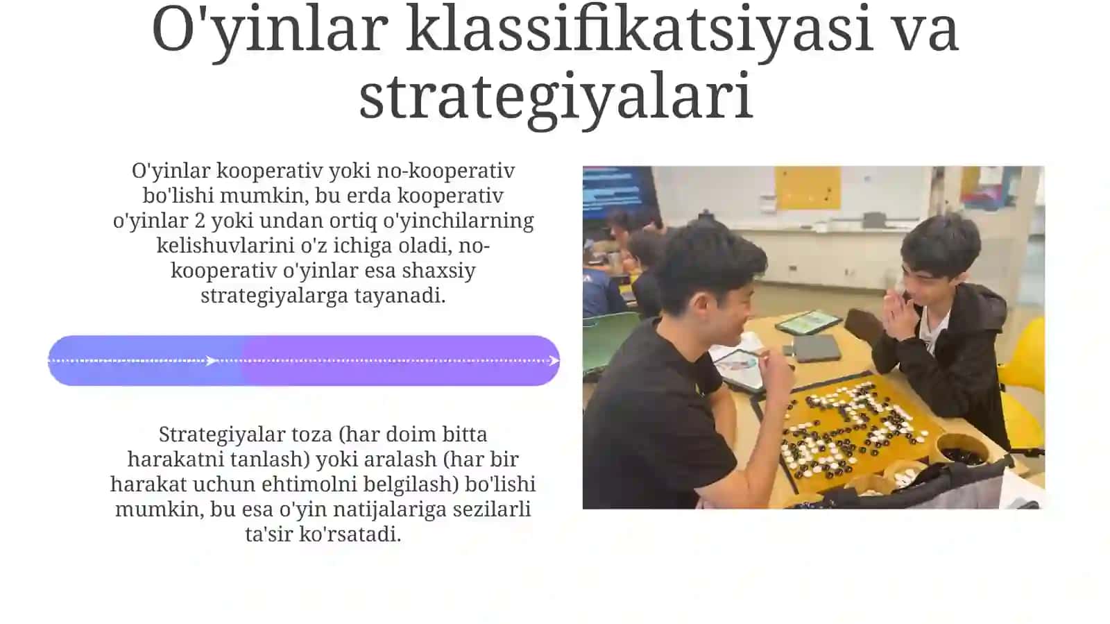 O'yin va ta'limga kirish nazaryasi 4