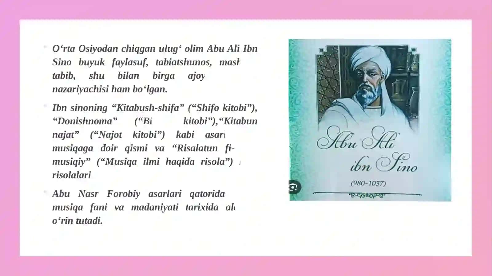 Abu Ali Ibn Sino musiqiy risolalari 4