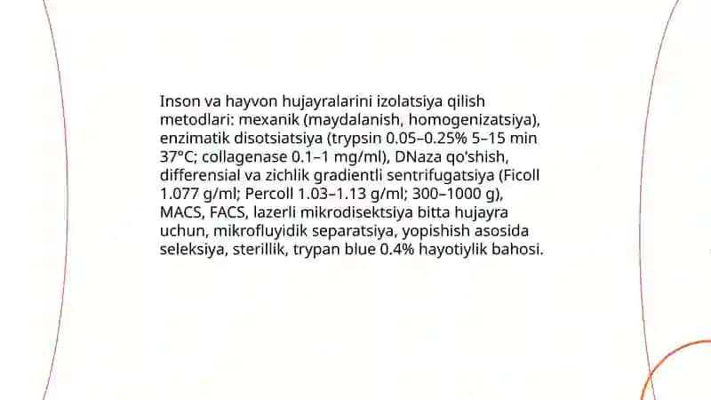 Hujayra muhandisligidagi texnologik jarayonlar 4