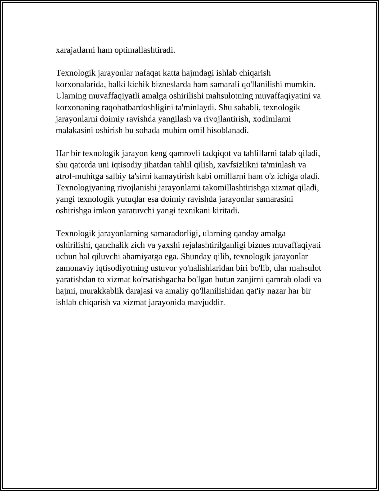 Texnologik jarayonlarni identifikatsiyalashning umumiy tushunchalari 4