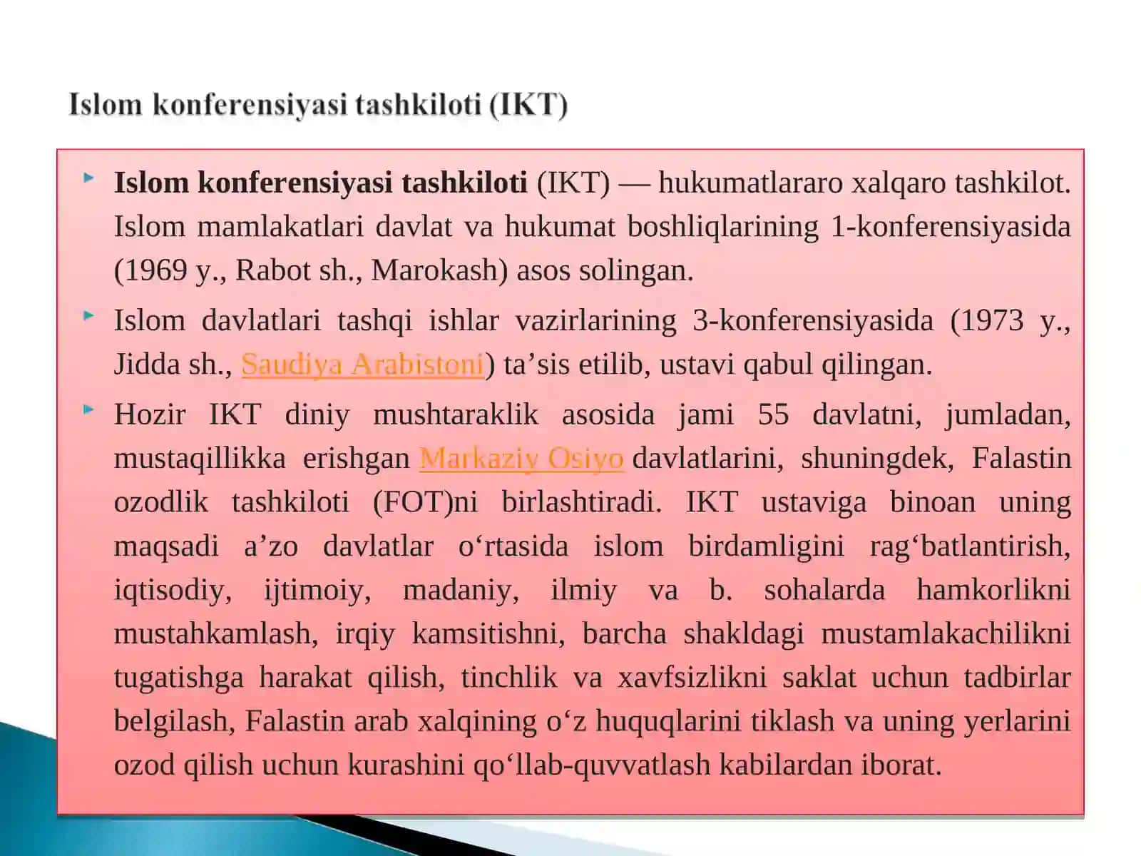Xalqaro diniy tashkilotlar faoliyatining tarixi va ularning barqaror rivojlanish maqsadlariga erishishdagi ahamiyati 4