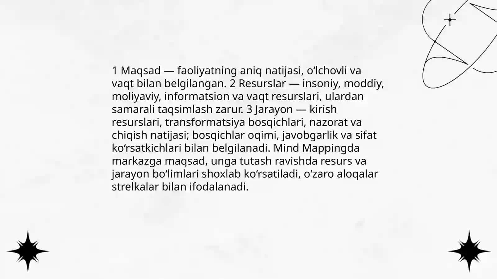 Faoliyat va uning turlarini Mind Mapping asosida yoritib berish 4