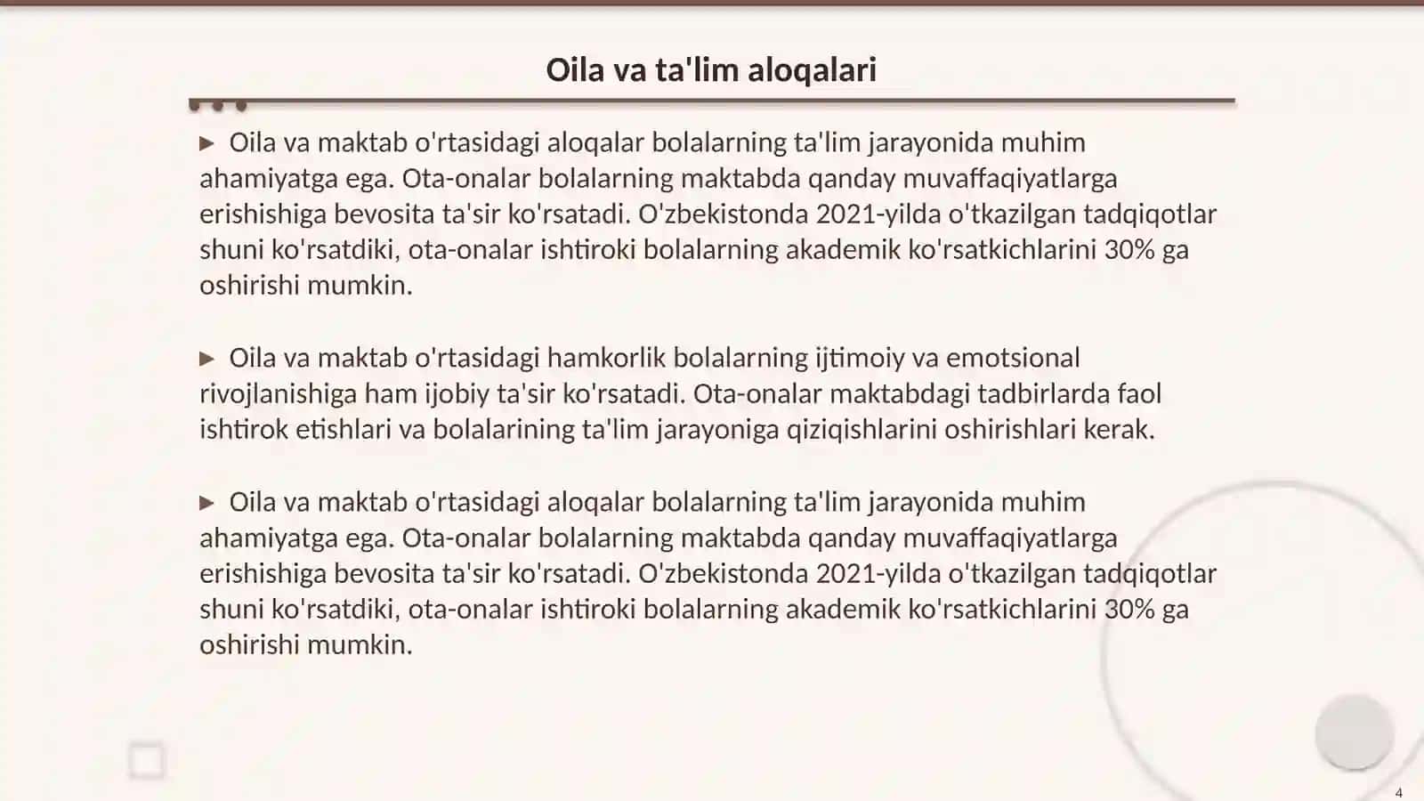 Maktabgacha yoshdagi bolalarni tarbiyalashda maltabgacha ta'lim tashkiloti va oilaning interaktiv shakllari 4