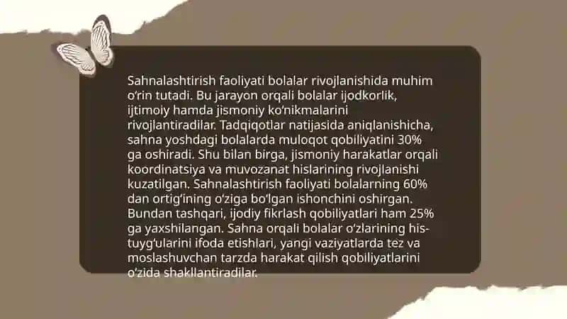 Maktabgacha ta'lim tashkilotida sahnalashtirish faoliyati 4