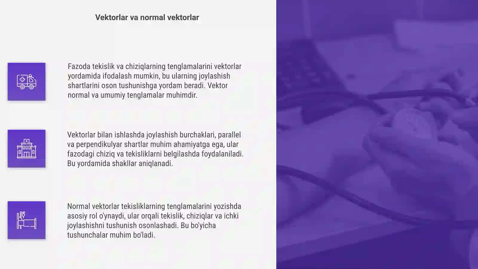 Fazoda tekislik va togri chiziq tenglamalari 4