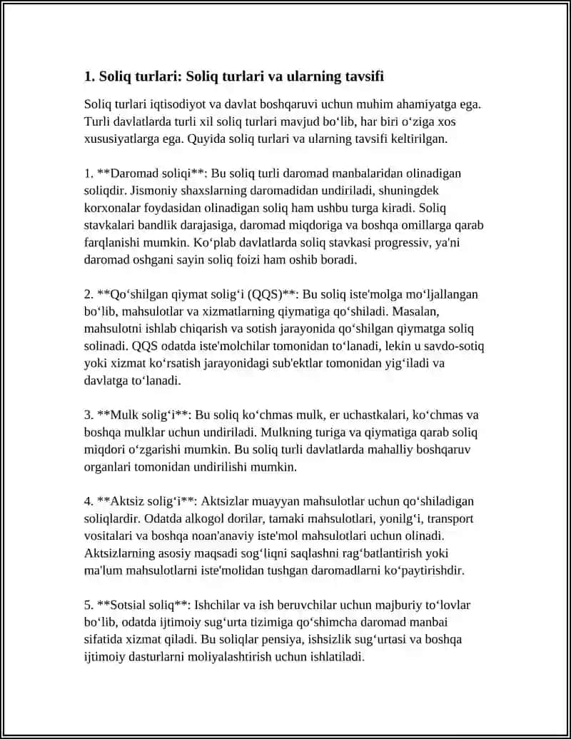 SOTISHDAN OLDIN OLINADIGAN SOLIQLARNING MOHIYATI VA UNI YIG’ISH USULLARI 4