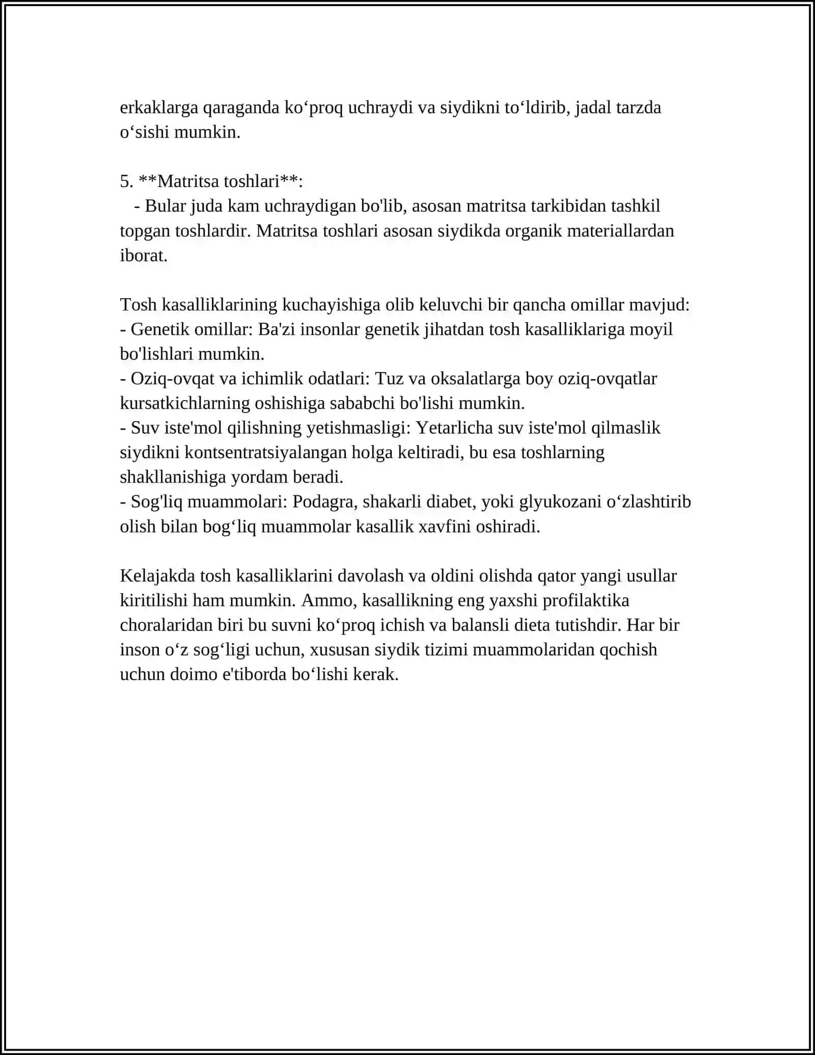 OʼT TOSH KASALLIKLARI 4