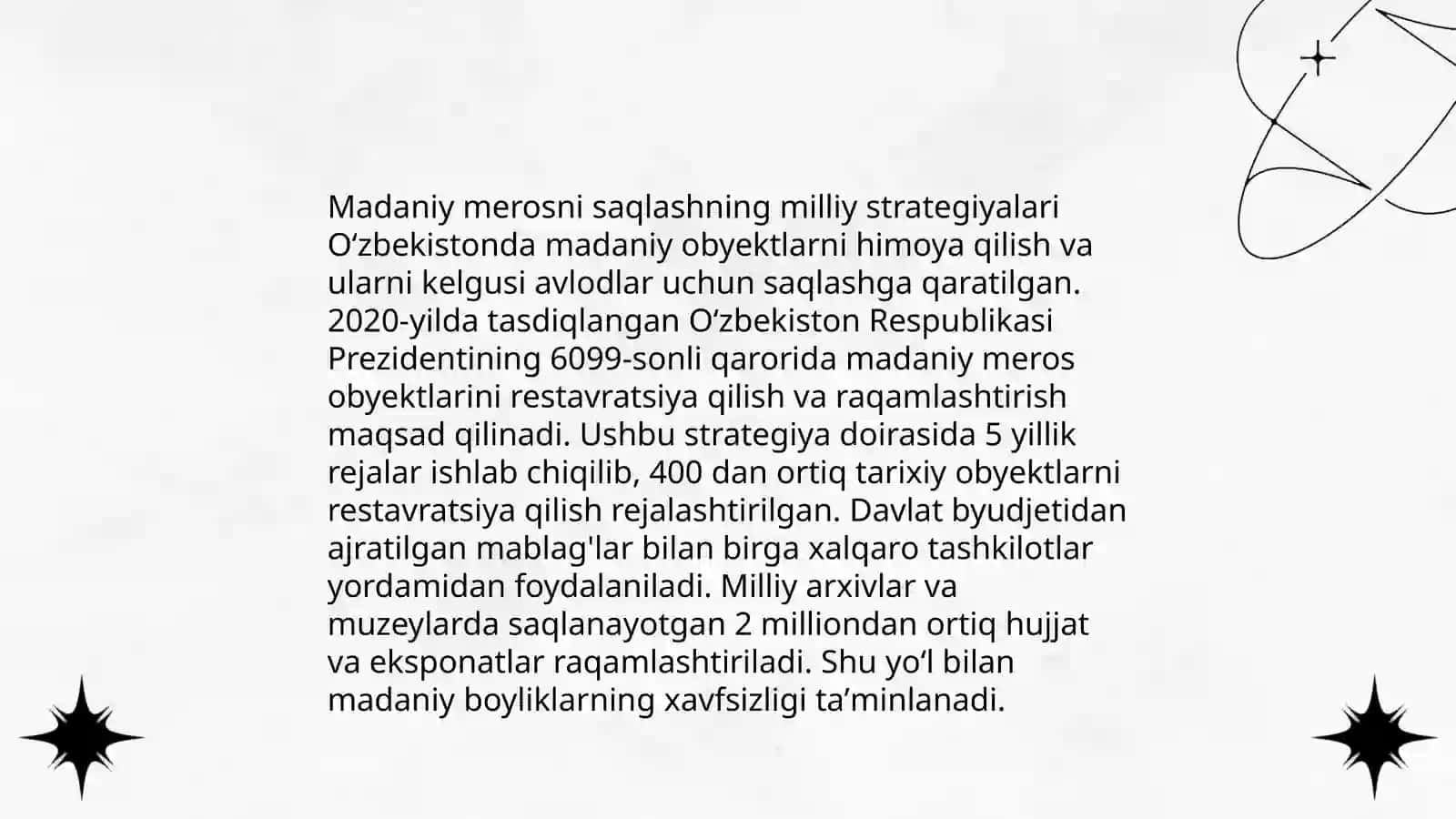 Tarixiy va madaniy yodgorliklarni muhofaza qilish 4