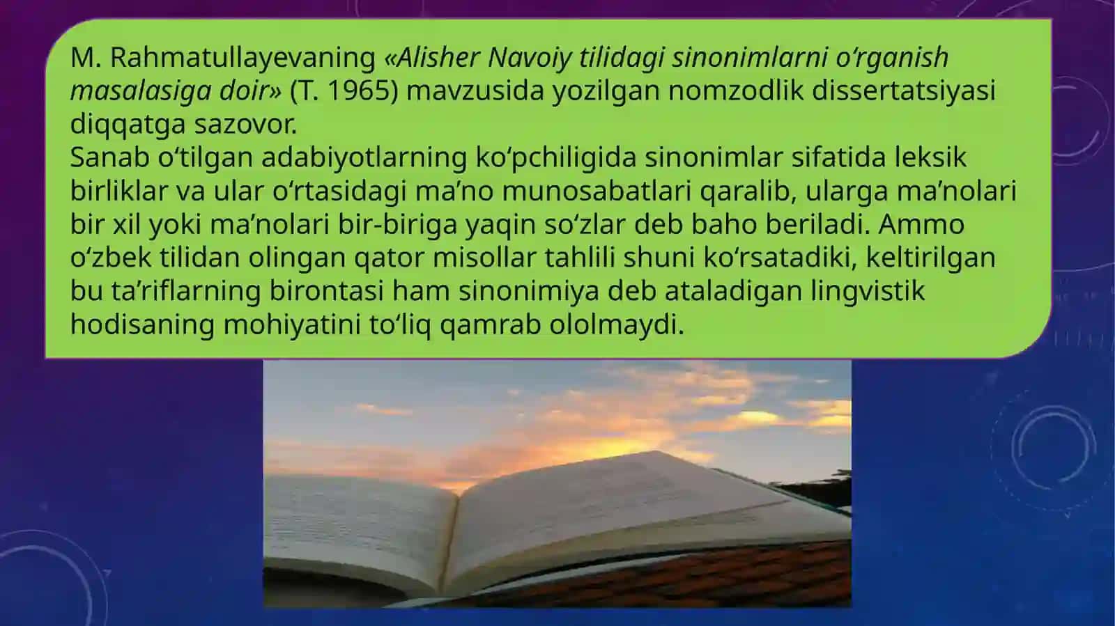 Leksik sinonimiya bo’yicha mashqlar ustida ishlash 4