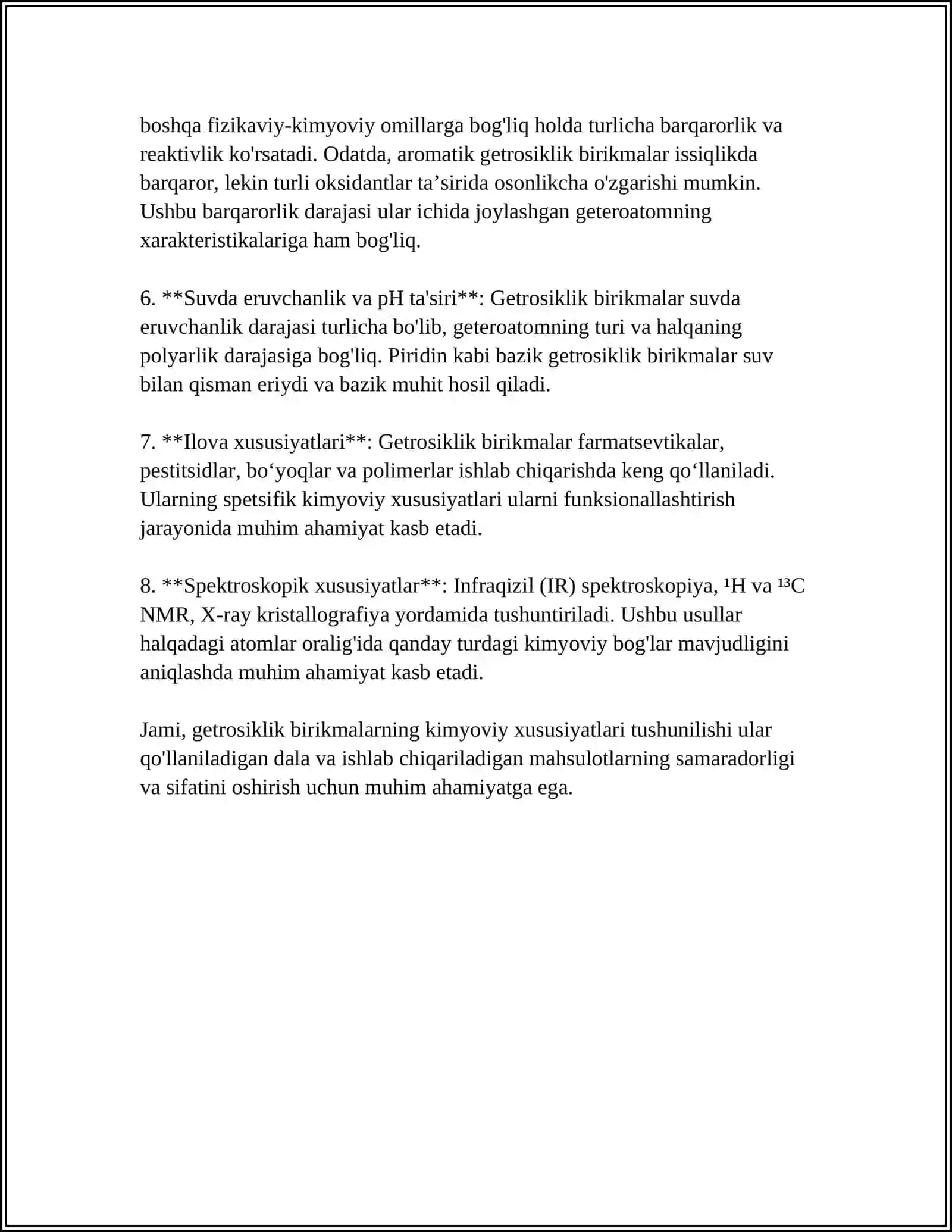 GETEROSIKLIK BIRIKMALAR VA ULARNING AHAMIYATI 4