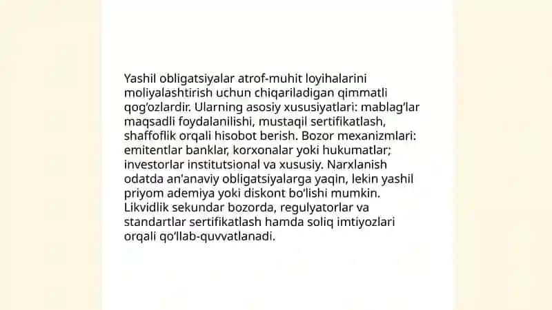 Yashil moliyalashtirish 4