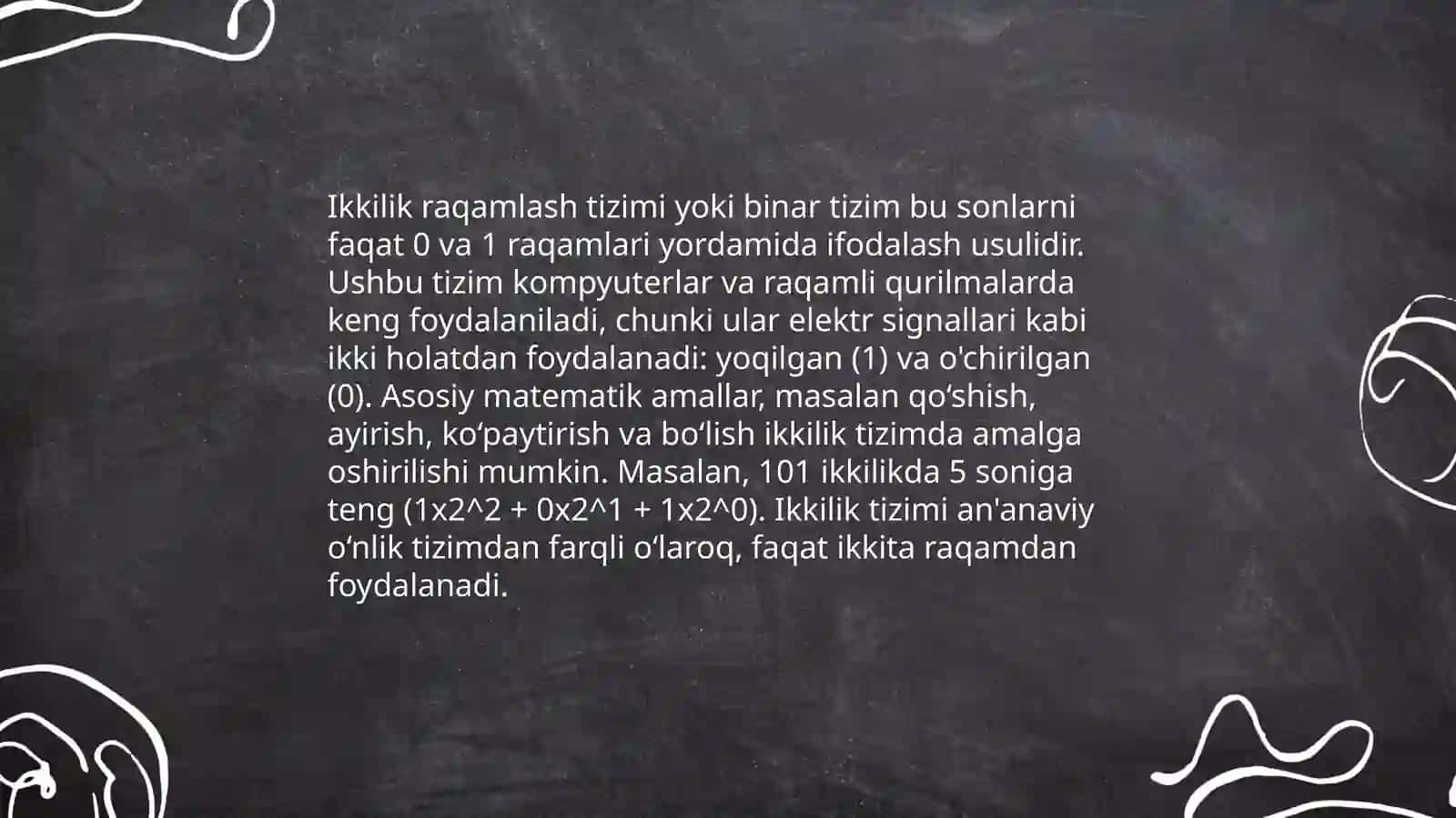 Kompyuterni tashkil etilishining arifmetik va mantiqiy asoslari 4