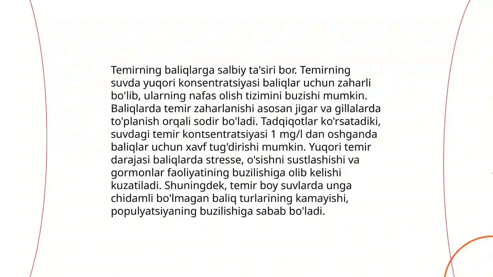 Baliqlarning temir zaharlanishi 4