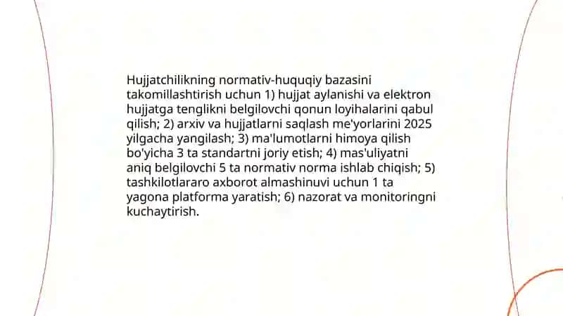 O'zbekiston Respublikasida hujjatchilikning takomillashuvi 4