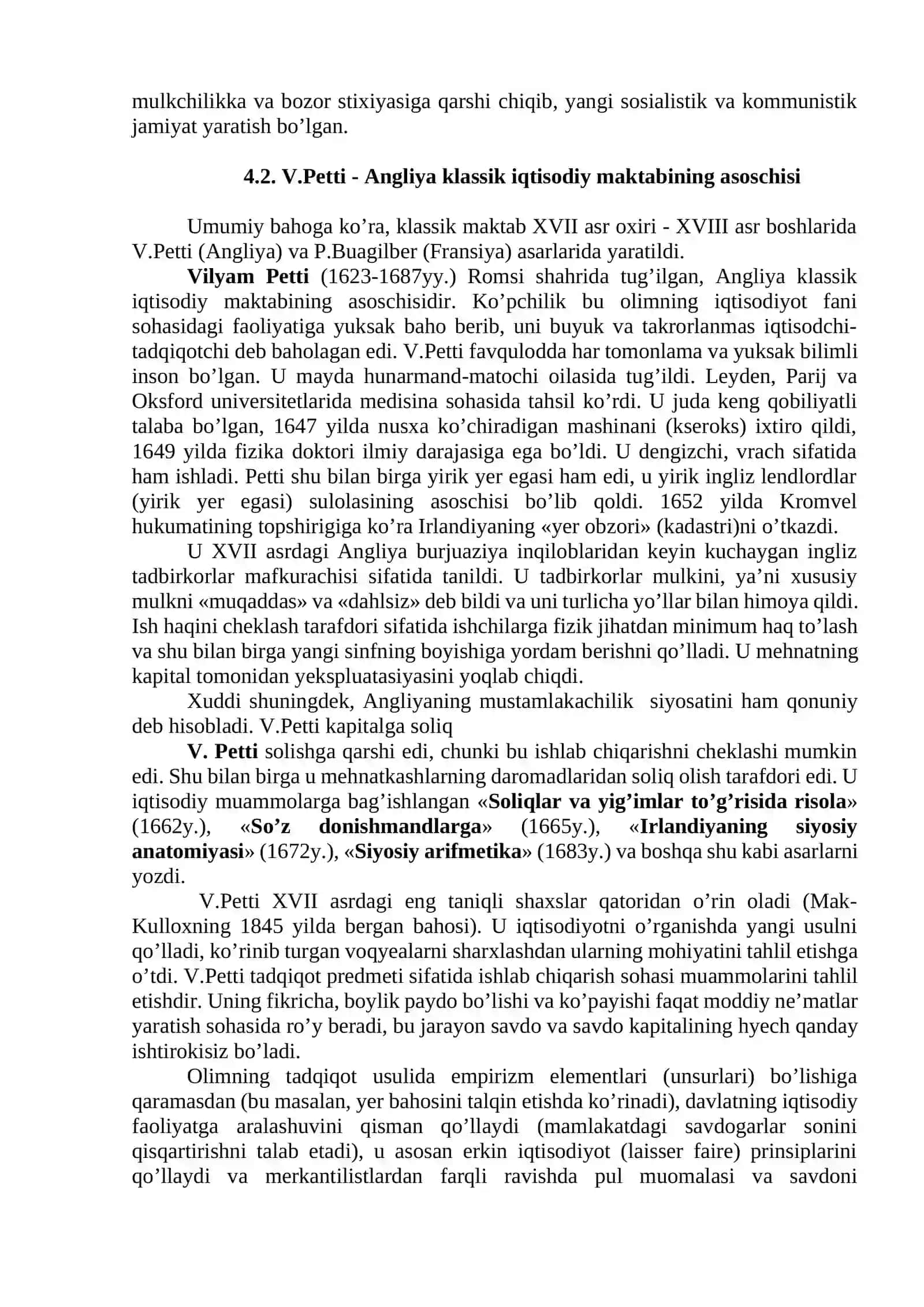 ANGLIYA VA FRANSIYADA KLASSIK IQTISODIY MAKTABNING VUJUDGA KELISHI 4