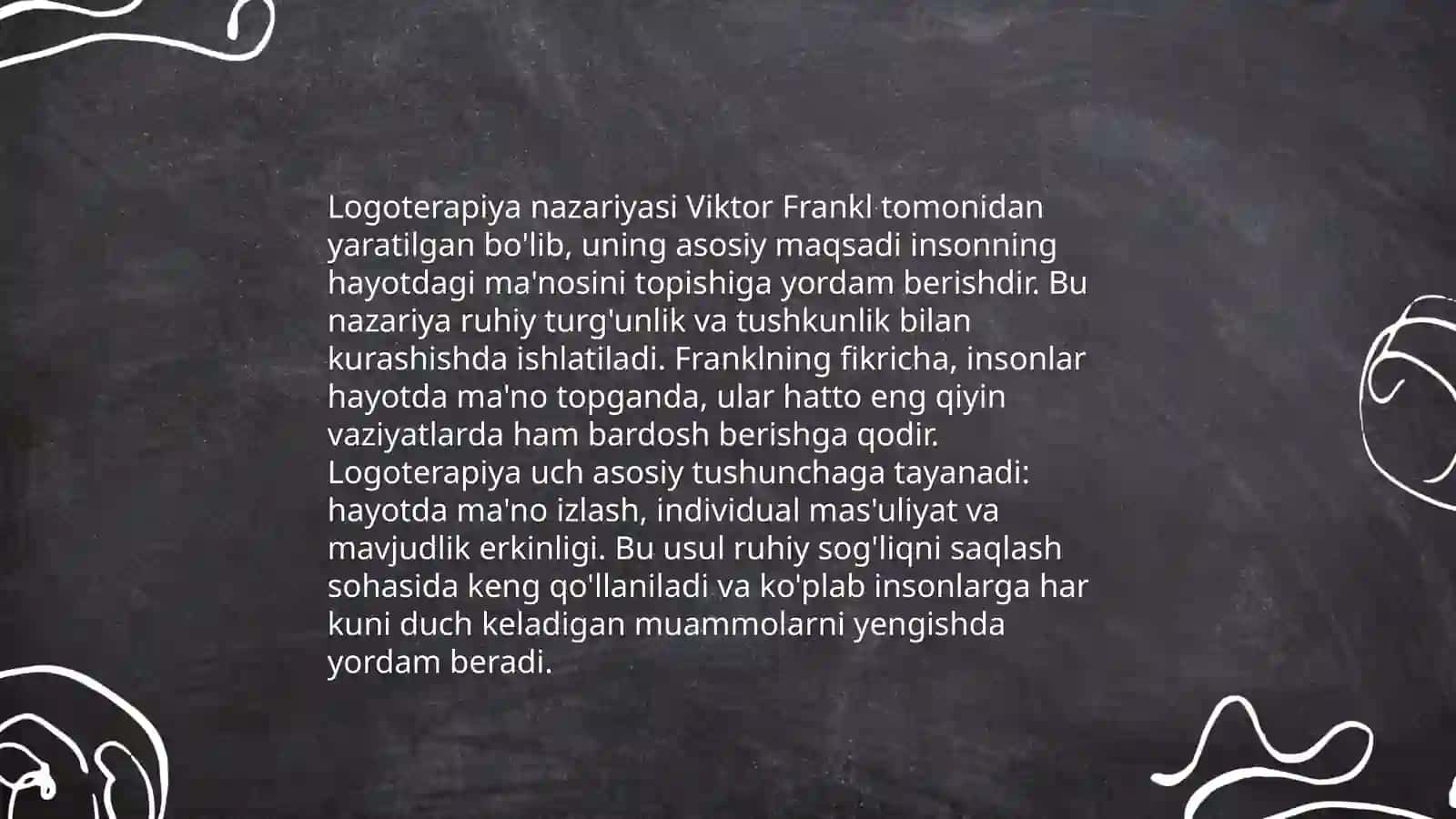 Viktor Franklning dindorlik toʻgʻrisidagi taʼlimotda dindorlik tushunchasi 4