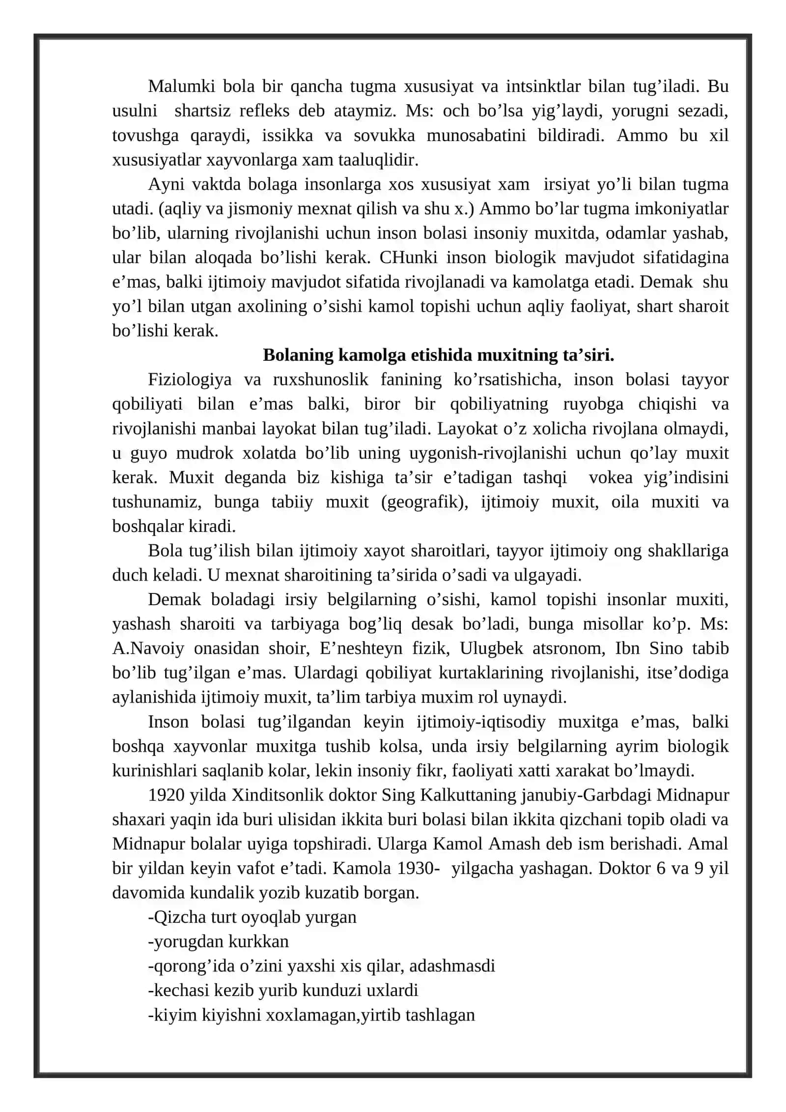Bola shaxsining rivojlanishiga ta'sir etuvchi omillar 4