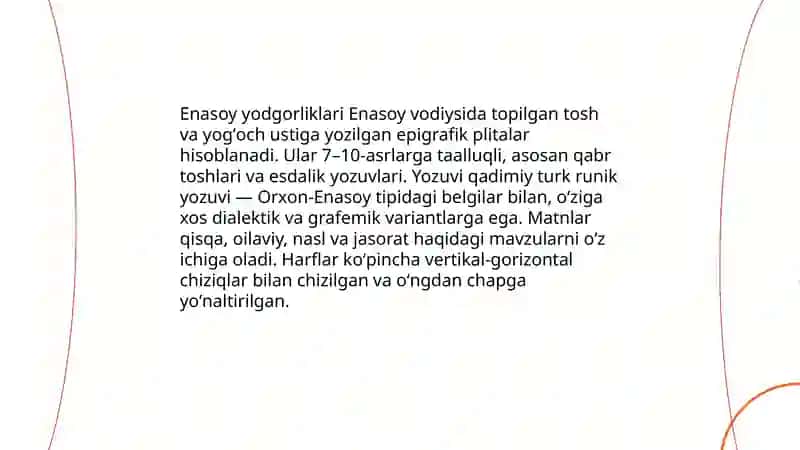 Oʻrxun - enasoy- gulbarjin, uygʻur arab yozuvi 4