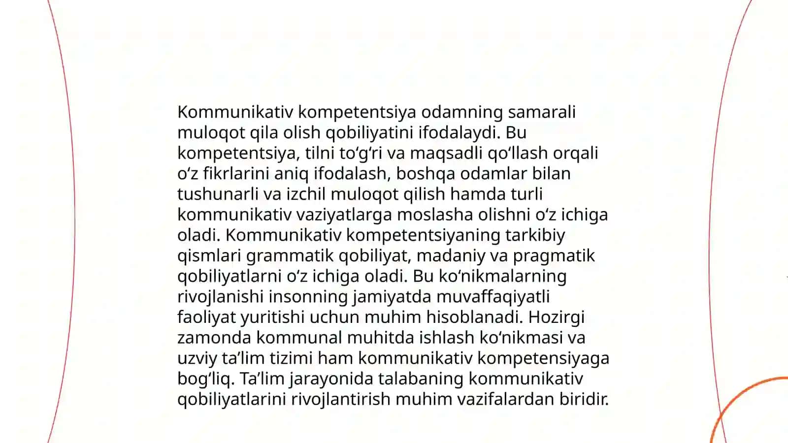 Lingvistik kompetentsiya va kommunikativ kompetentsiya tushunchalari 4