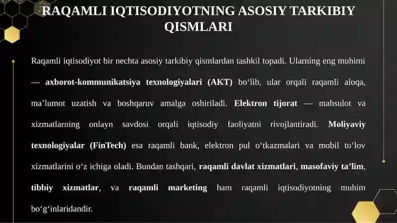AHOLI DAROMADLARI VA TURMUSH DARAJASI OSHISHIDA RAQAMLI IQTISODIYOTNING O‘RNI 4