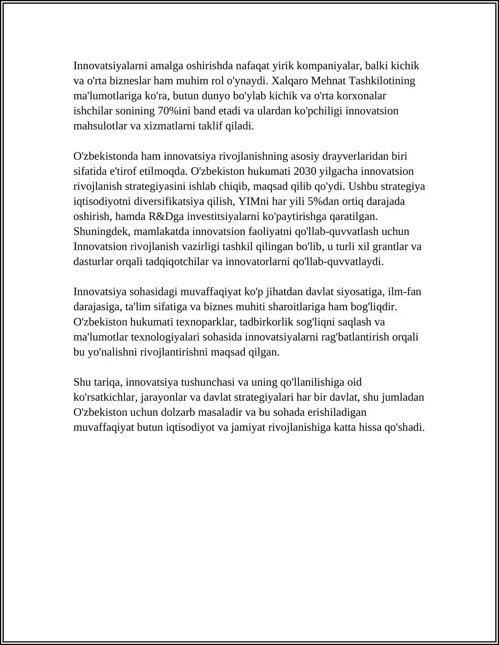 INNOVATSION KONTSEPSIYA VA UNING BIZNES MODULGA TAʼSIRI 4
