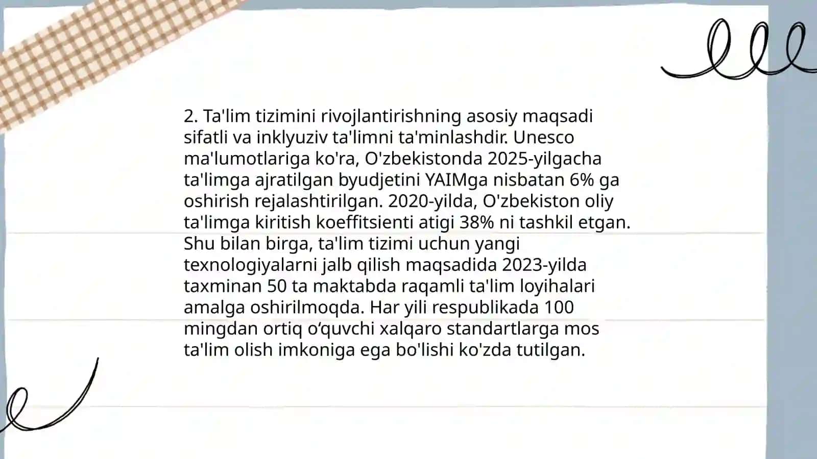 Taraqqiyot strategiyasining 5-yo'nalishi 4