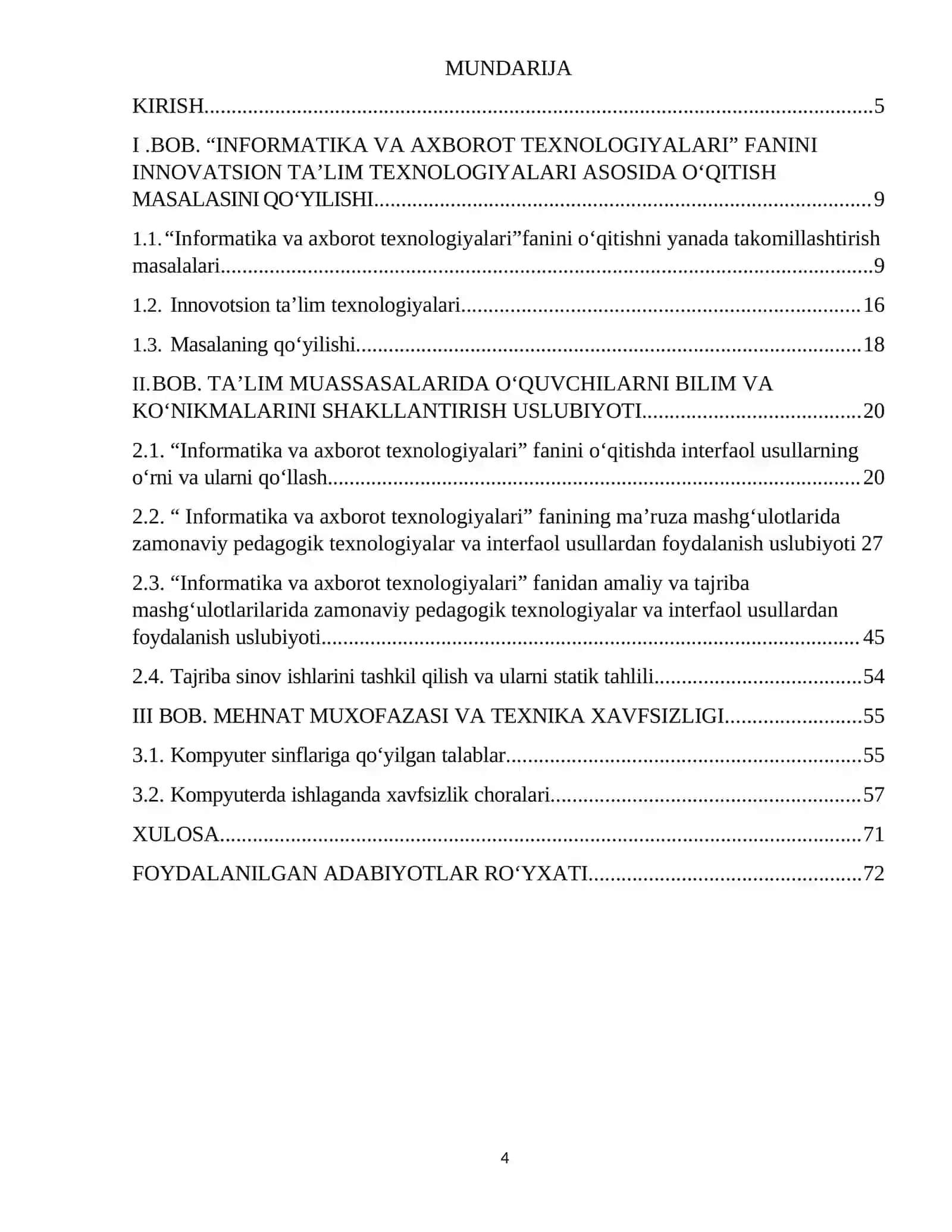 Informatika va axborot texnologiyalari fanini o’qitishni interfaol usullar bilan faollashtirish 4