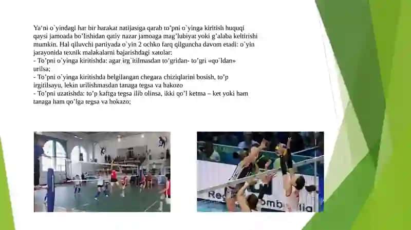 Volebol o’yinida tayyorgarlik turlarining o’rni va ahamiyati 4