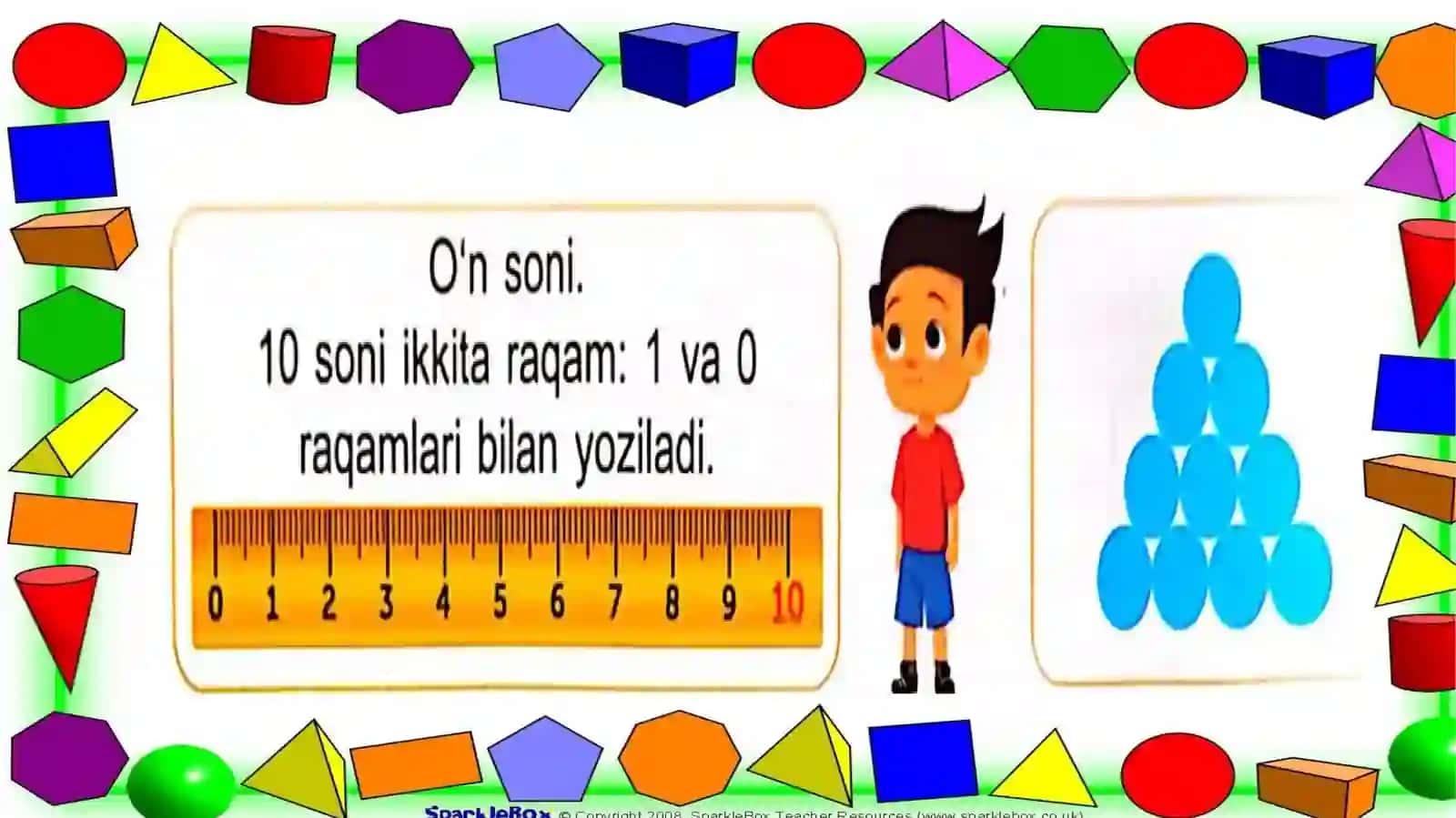 1-sinf MATEMATIKA "10 soni" mavzusi 4