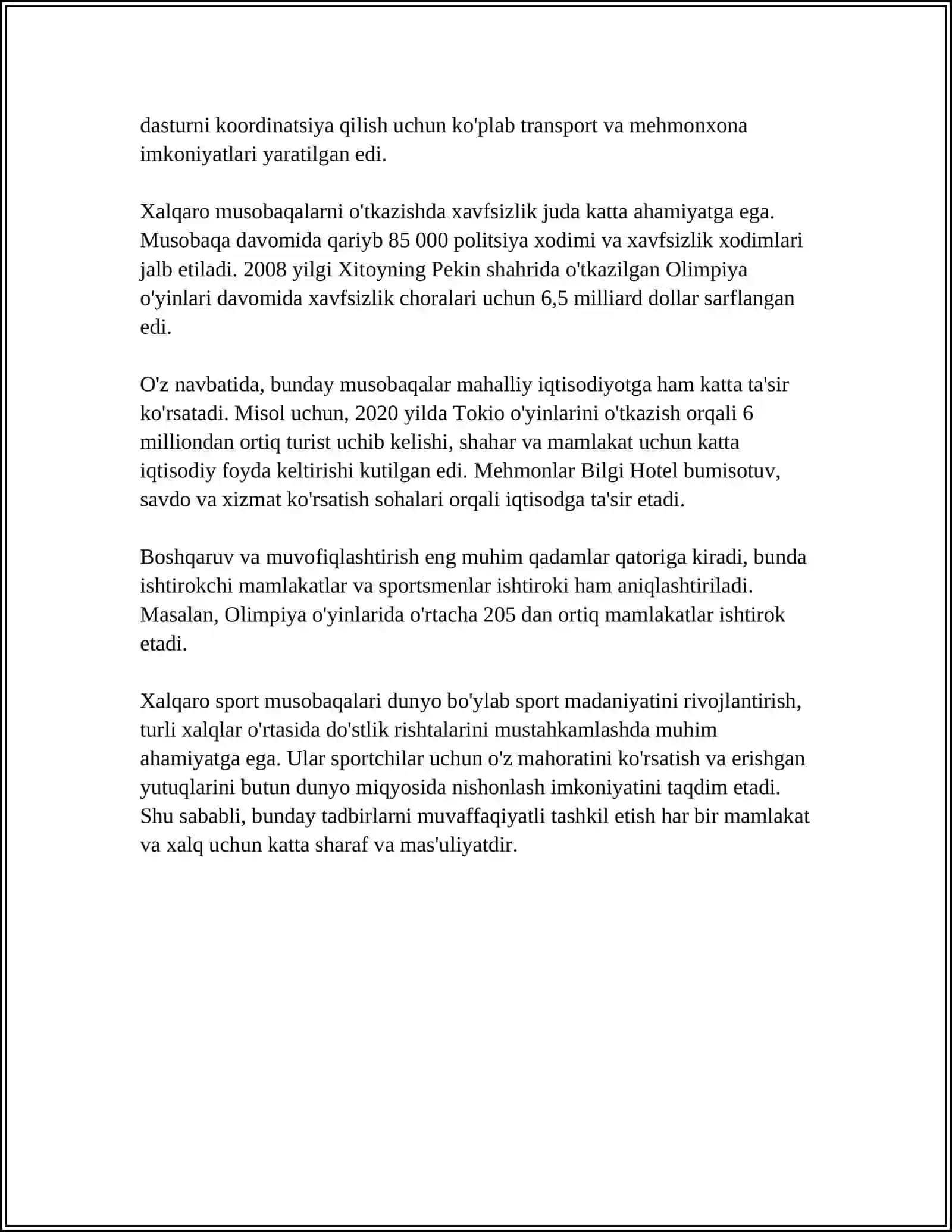 XAR-HIL DARAJADAGI SPORT MUSOBAQALARIDA,JISMONIY SOĞLOMLASHTRUVCHI VA OMMAVIY SPORT TADBIRLARINI TASHKIL QILISH 4