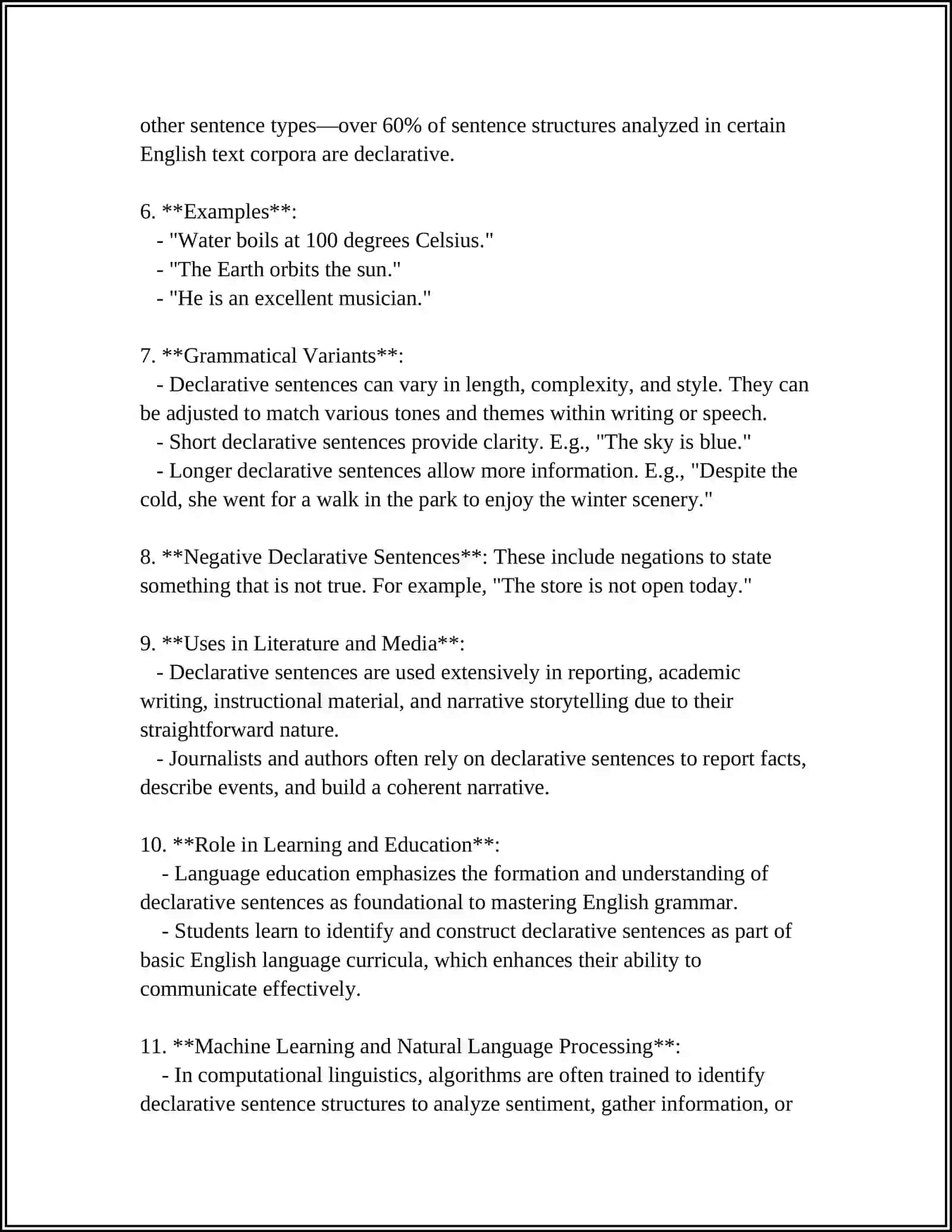 TYPES OF SENTENCES 4