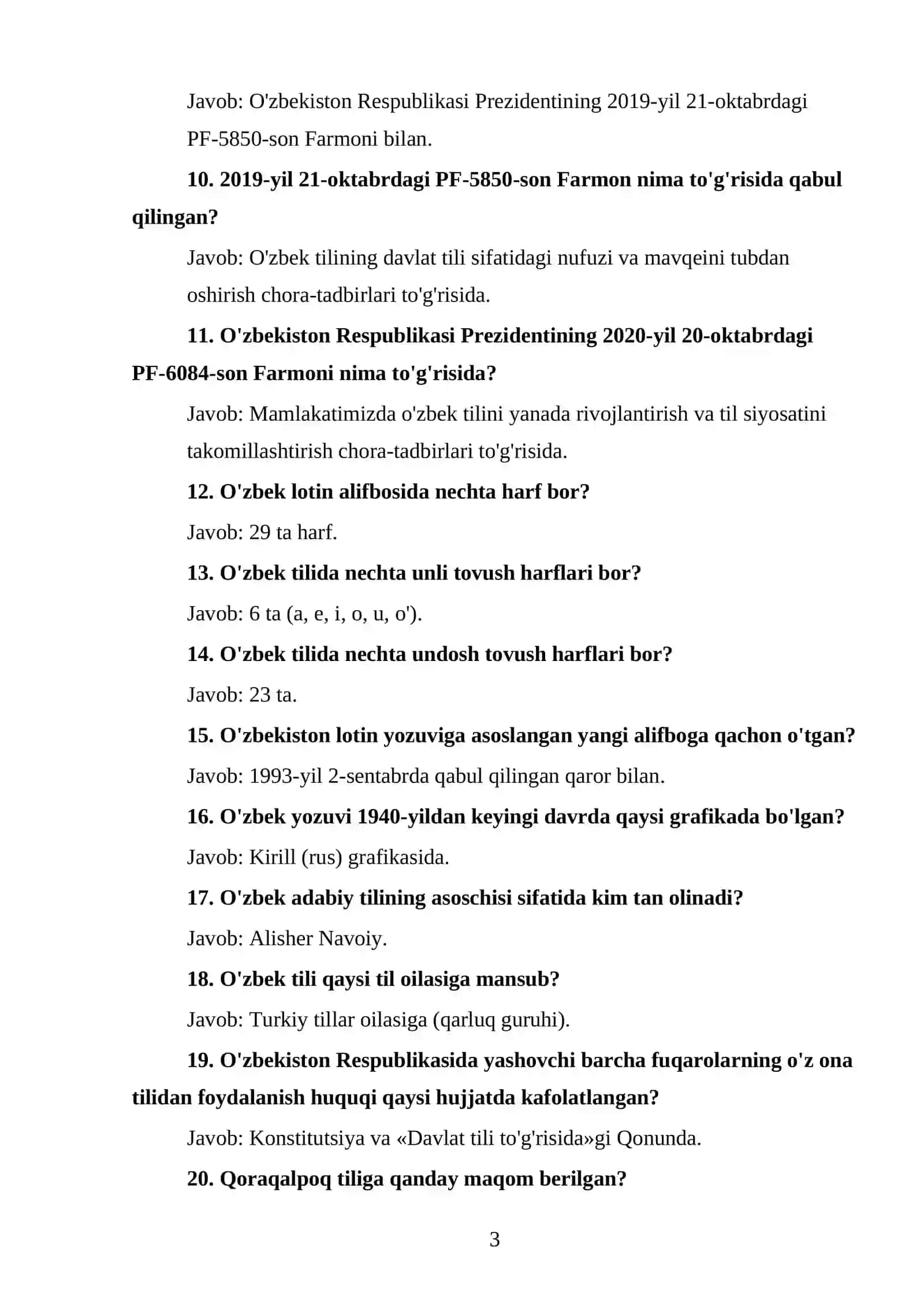 KELAJAK MARKAZI» DIREKTORLARI VA RAHBAR KADRLAR UCHUN NAMUNAVIY TESTLAR TOPLAMI 4