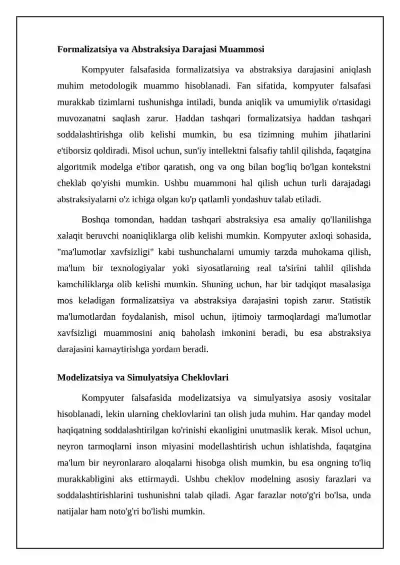 Kompyuter falsafasining metodologik muammolari 4