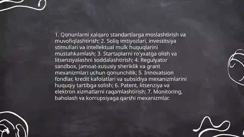 Innovatsion faoliyatni davlat tomonidan tartibga solish 4