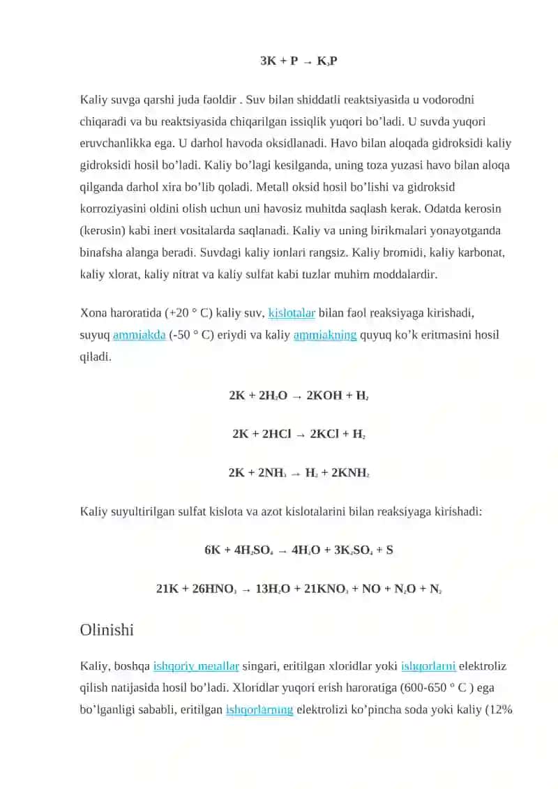 Kaliy elementi 4