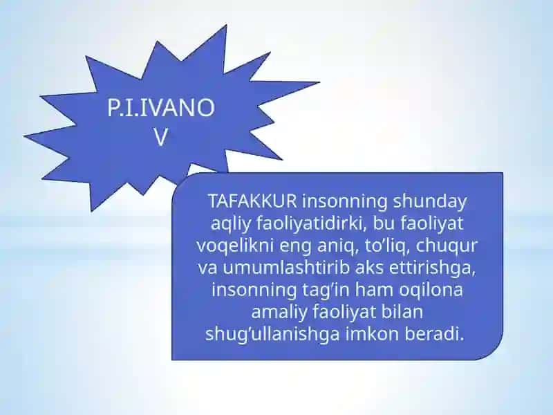 TAFAKKUR PSIXOLOGIYASI PREDMETI 4
