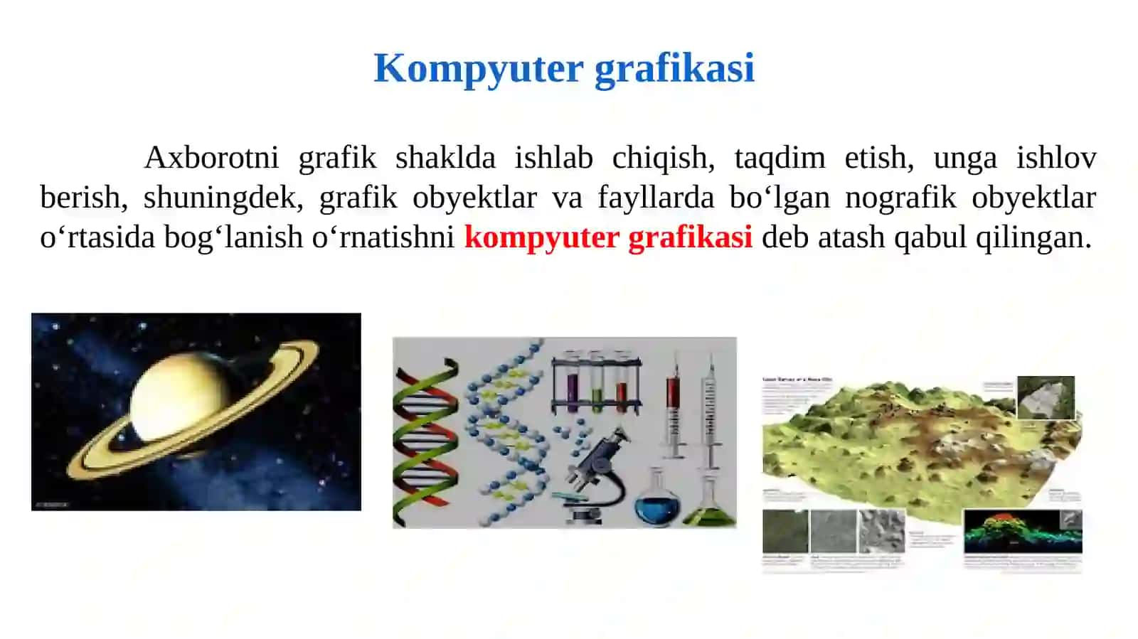 Tibbiyot davizualizatsiya. Grafik muxarrirlar va uning imkoniyatlari. Kompyuter grafikasida dasturlar bilan ishlash 4