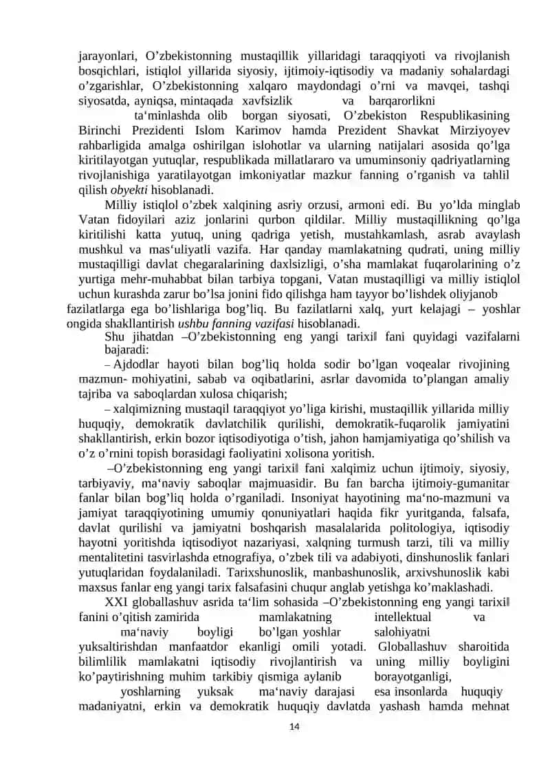 О„ZBEKISTON MUSTAQILLIKKA ERISHISH OSTONASIDA 4