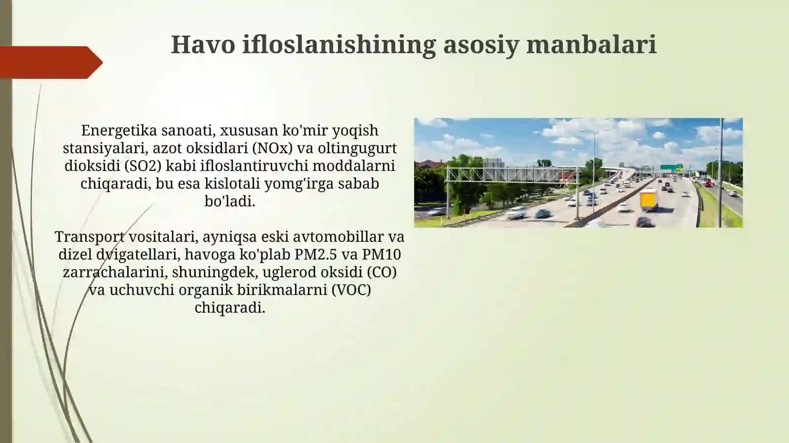 Atmosfera havosining ifloslanish manbalari va ularnikamaytirishyo'llari 4