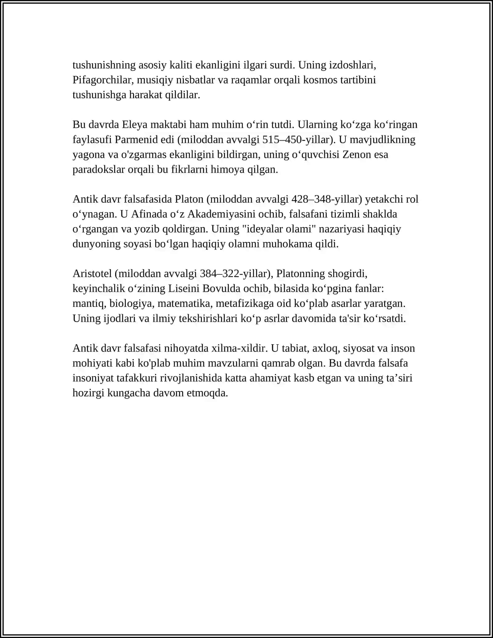 ANTIK DAVRDA TARIX FALSAFASINING OʻZIGA XOS XUSUSIYATLARI 4