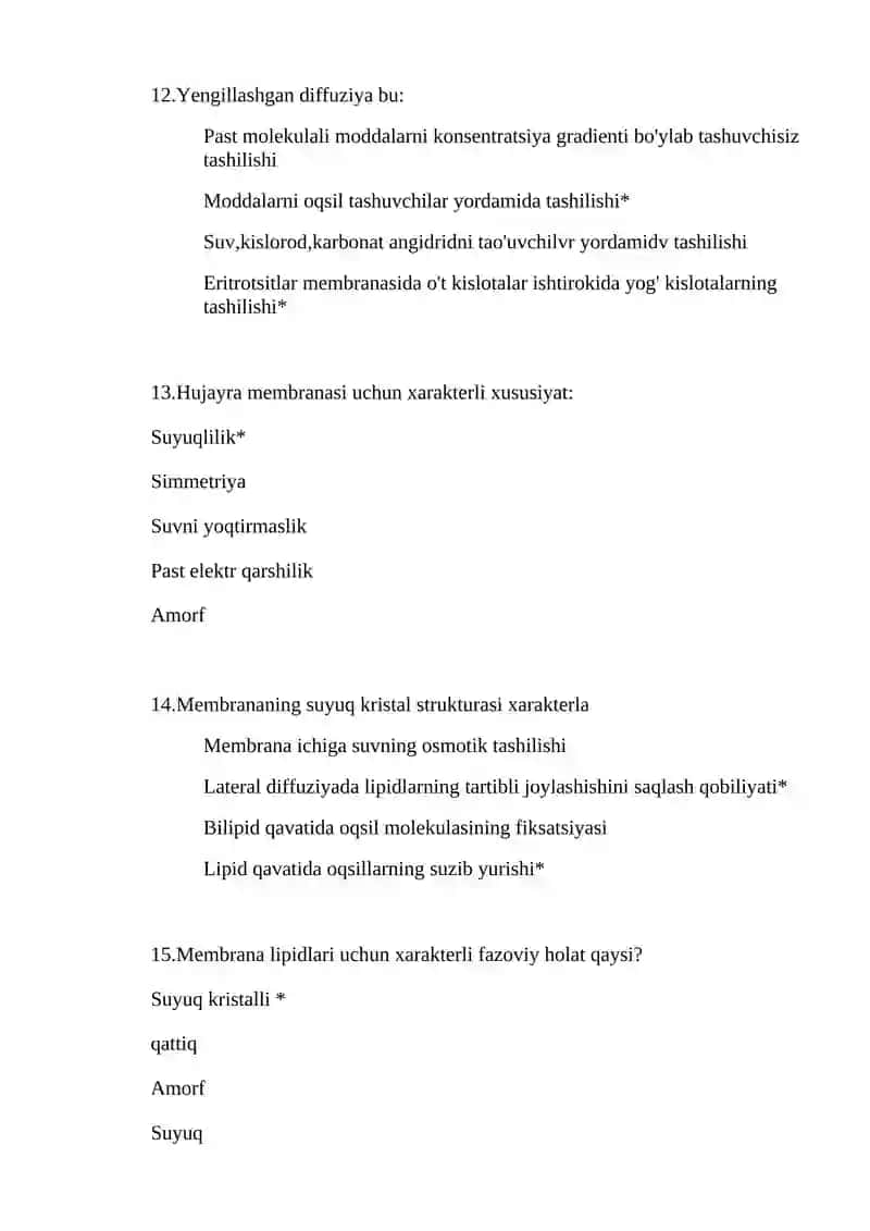 Biomembranalar fosfolipid qismini tarkibini ko'rsating 4