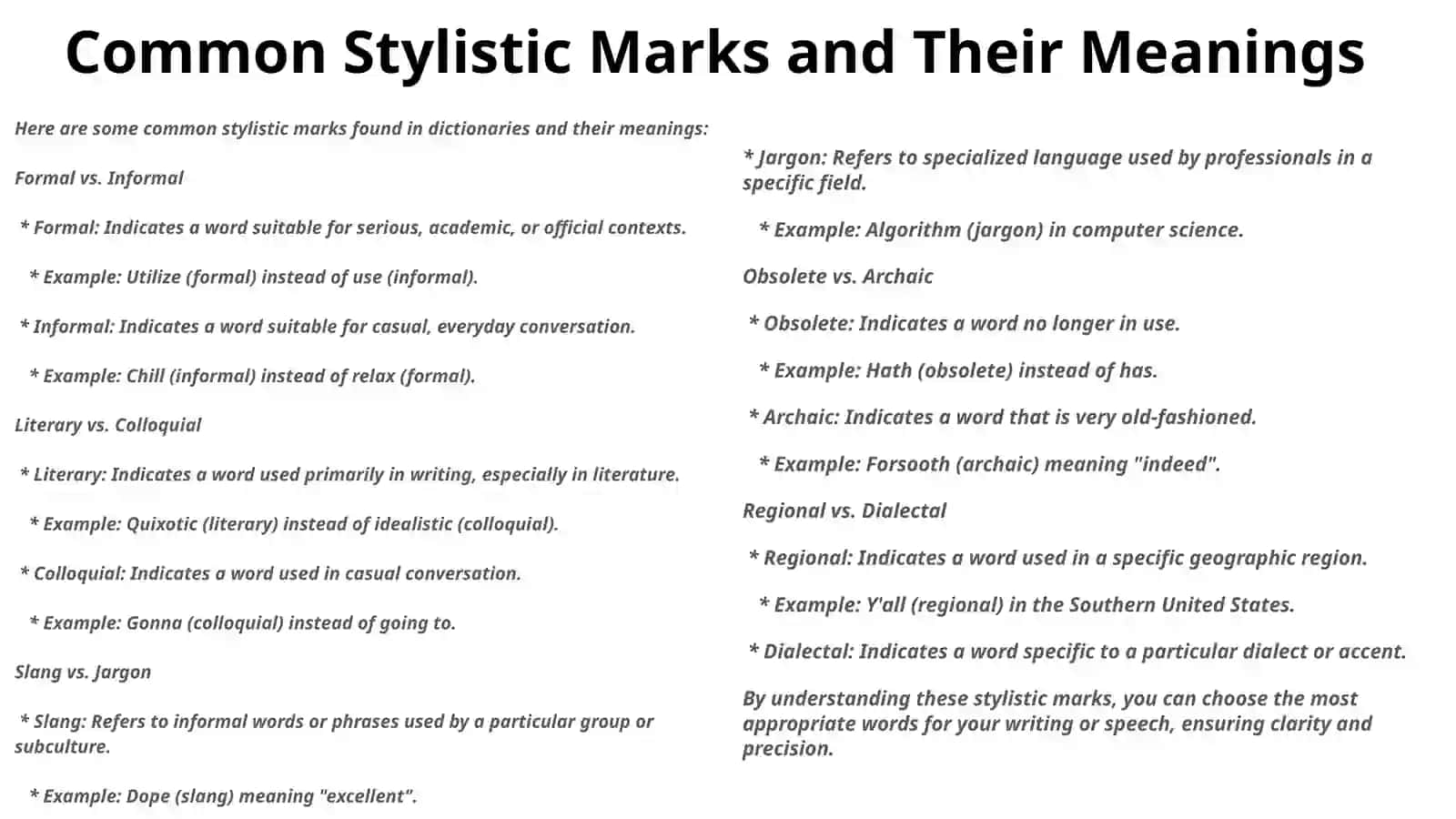 The Content of the Zone of Stylistic Marks in Explanatory Dictionaries 4