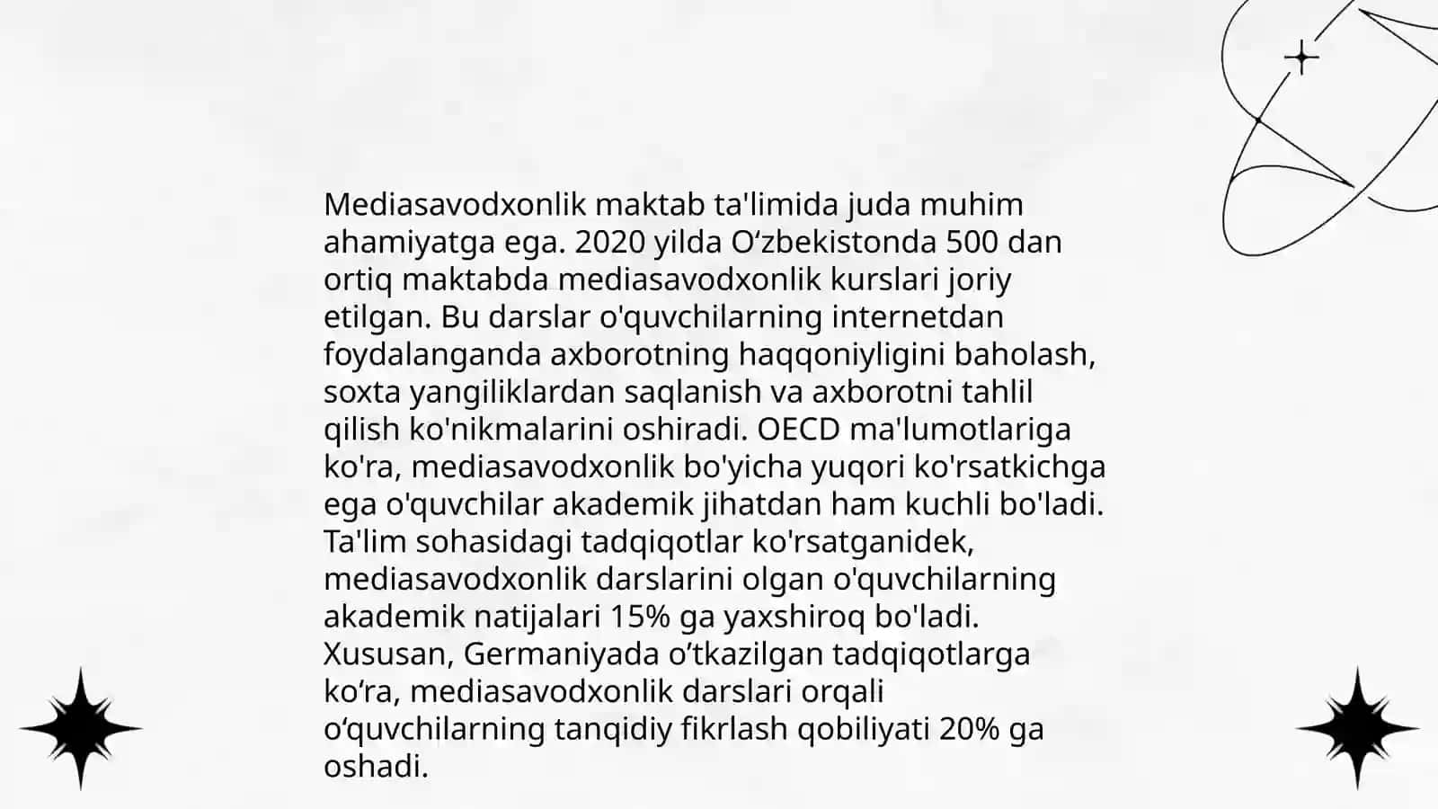 Mediasavodxonlik va boshqa sohalar bog'liqligi 4