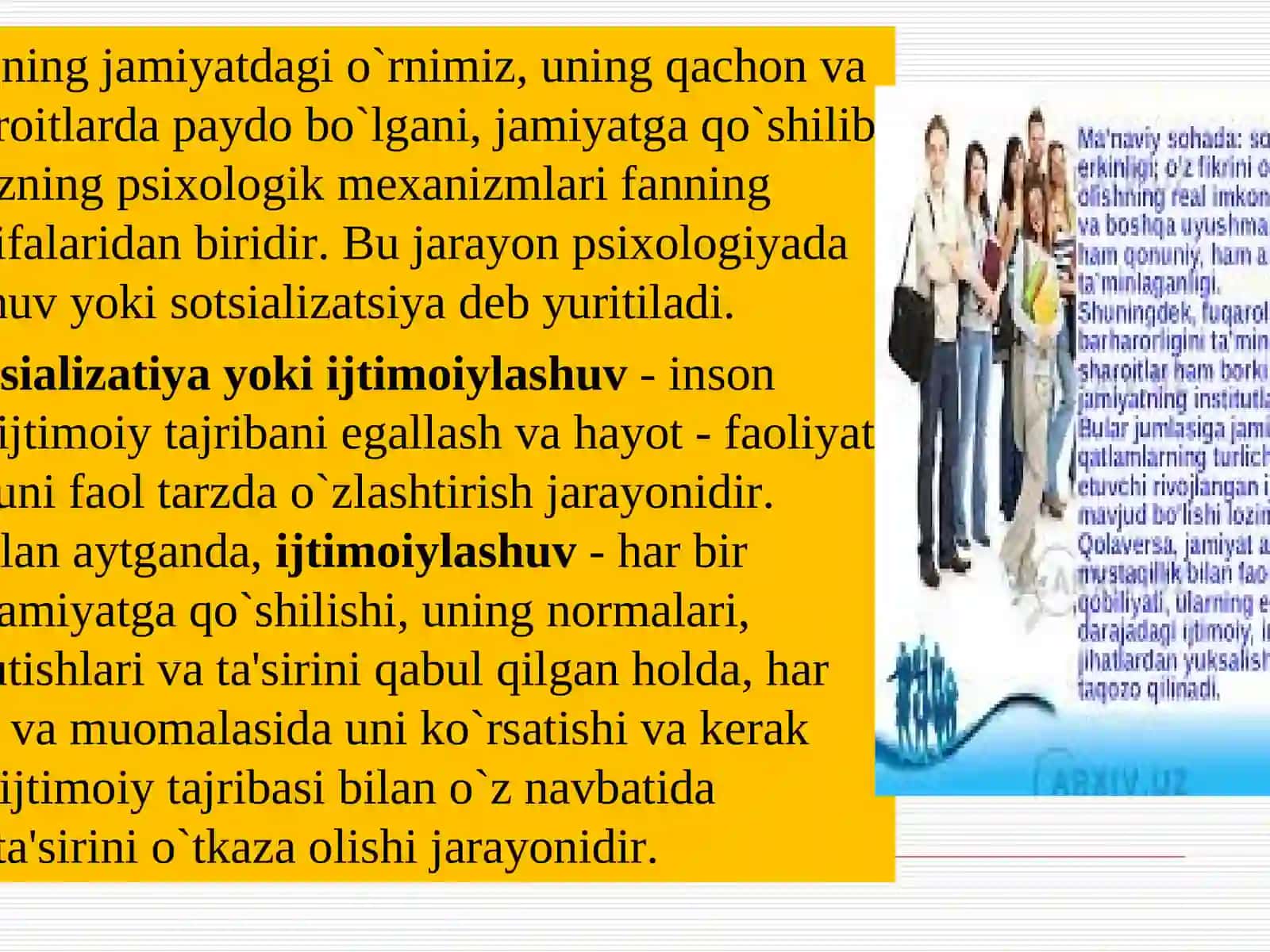 SHAXSNING JAMIYATDA IJTIMOIYLASHUVI VA BOSHQARUV PSIXOLOGIYASI 4