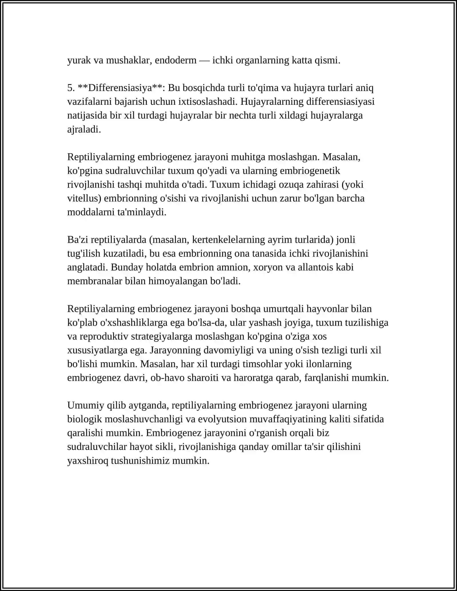 REPTILIYALARNING INDIVIDUAL RIVOJLANISH XUSUSIYATLARI 4