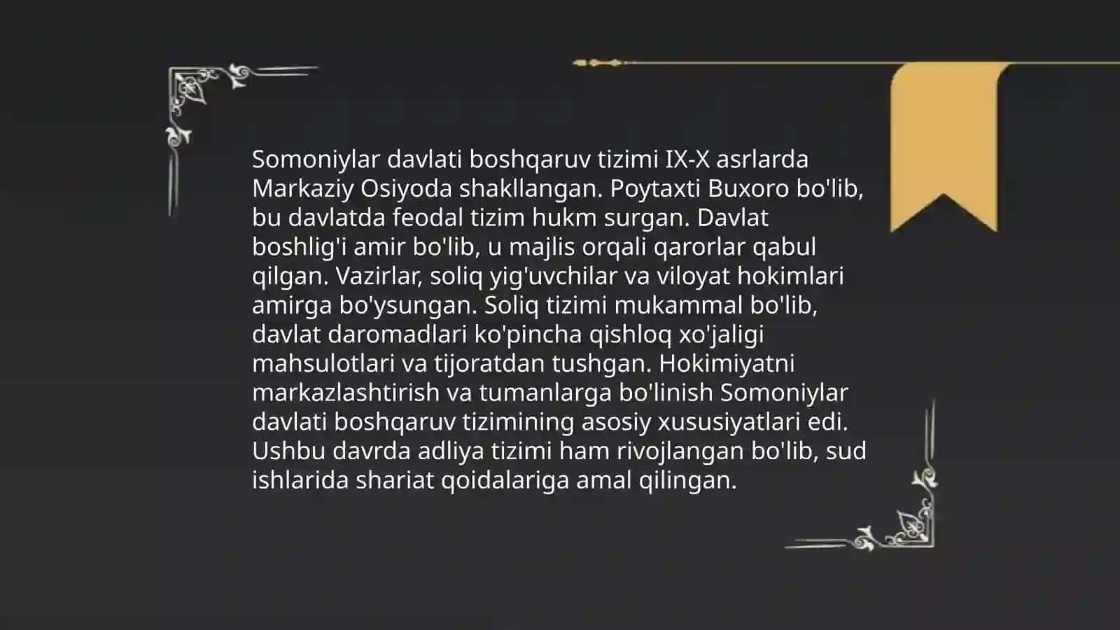 Somoniylar Davlatining Tashkil Topishi 4