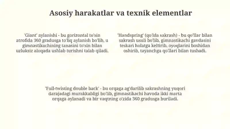 Gimnastikaga oid atamalar 4